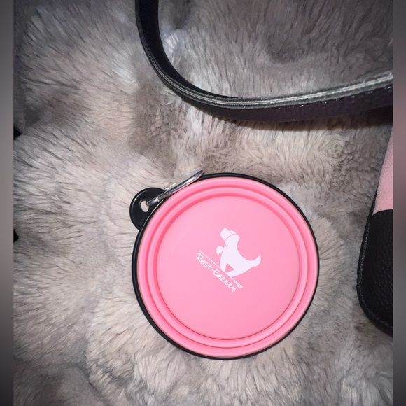 RARE Juicy Couture "GIVE ME TREATS" Pet Carrier 👑 Pink Velour Travel Bag - Picture 12 of 17